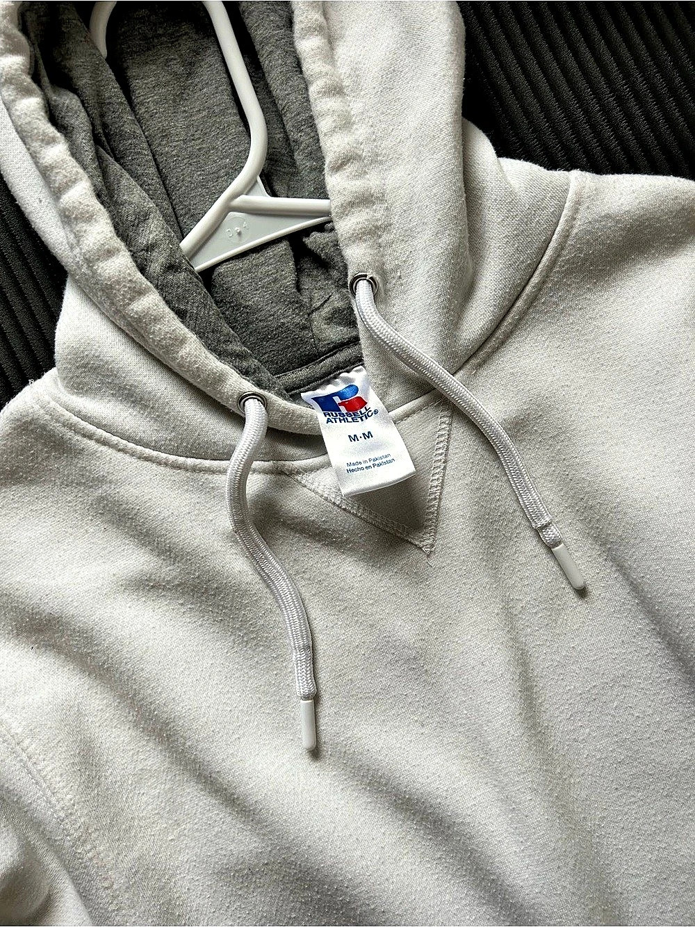 Russell Athletic Pullover Hoodie in White Size Medium